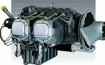 Motor Textron Lycoming de 4 cilindros opostos e 235 cm3 de volume.